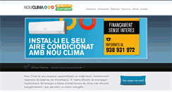 Desktop Screenshot of nouclimaserveis.com